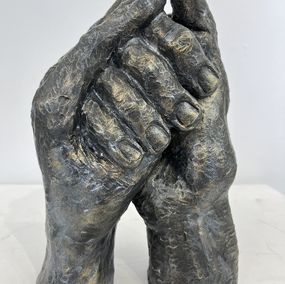 Sculpture, Mudra du coquillage Shankh, Brigitte De Cesco