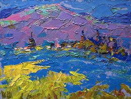 Gemälde, Twilight in the Mountains, Ivanyuk Oleksiy