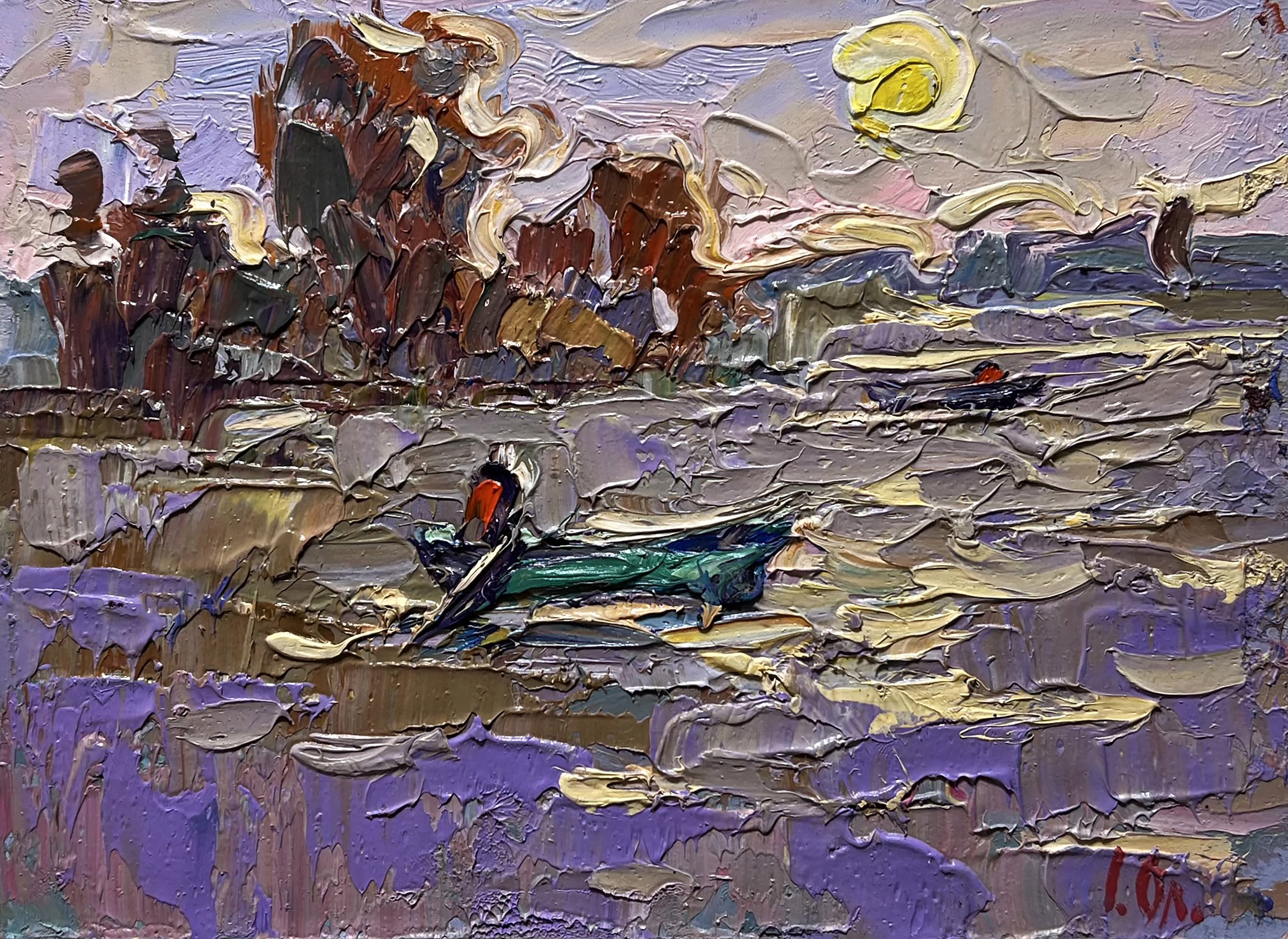 Ivanyuk Oleksiy, The river rose in the village Ivanyuk Oleksiy, The river rose in the village