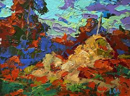 Gemälde, Golden haystacks, Ivanyuk Oleksiy