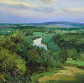 Painting, Blue distance, Alisa Onipchenko-Cherniakovska