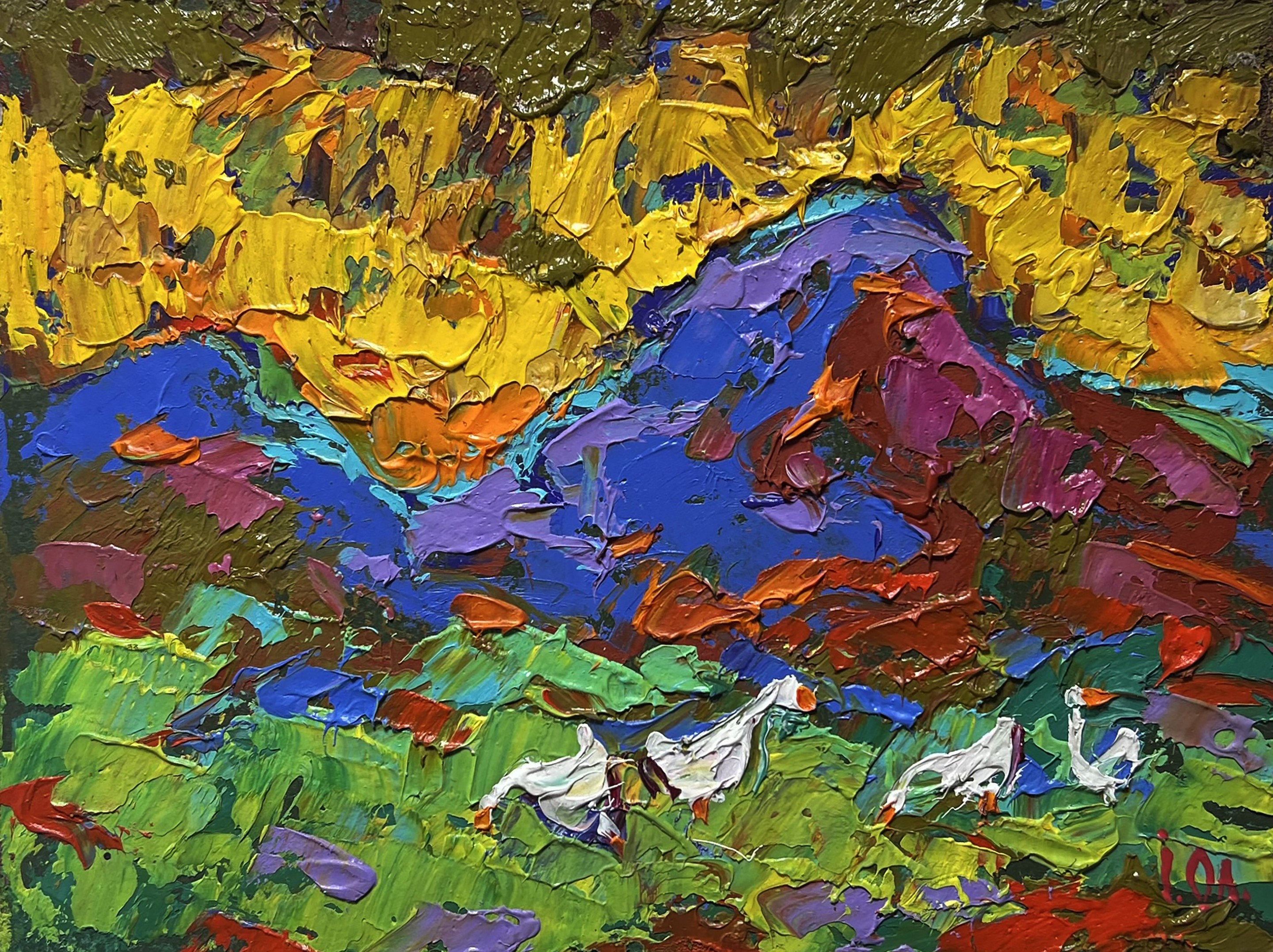 Ivanyuk Oleksiy, Geese on the Hill Ivanyuk Oleksiy, Geese on the Hill