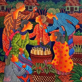 Gemälde, Penjual Jamu Gendong, Kusbudiyanto