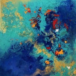 Painting, Turquoise vibes, Dam Domido