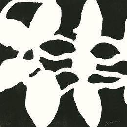 Print, Fleurs 14 V - aquatinte originale, Jacques Bosser