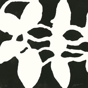 Print, Fleurs 14 V - aquatinte originale, Jacques Bosser