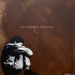 Painting, Attention Fragile, Jef Aérosol