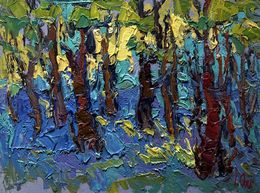 Gemälde, A walk through the morning forest, Oksana Ivanyuk