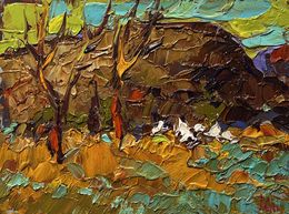 Gemälde, Near the old hill, Ivanyuk Oleksiy