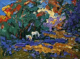 Gemälde, In a forest clearing, Ivanyuk Oleksiy