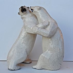 Sculpture, Couple d'ours, Marie-Josèphe Stenne