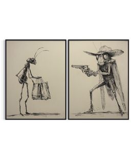 Fine Art Drawings, La Cigale et la fourmi, Zo