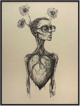 Fine Art Drawings, Heart vision, Zo