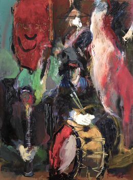 Gemälde, Le tambour (pendant du tableau La belle Adèle), Fabienne Comte