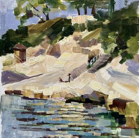 Gemälde, Governor's Beach. View from the sea, July Kinart (Prykina)