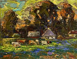 Gemälde, Along the green field, Ivanyuk Oleksiy