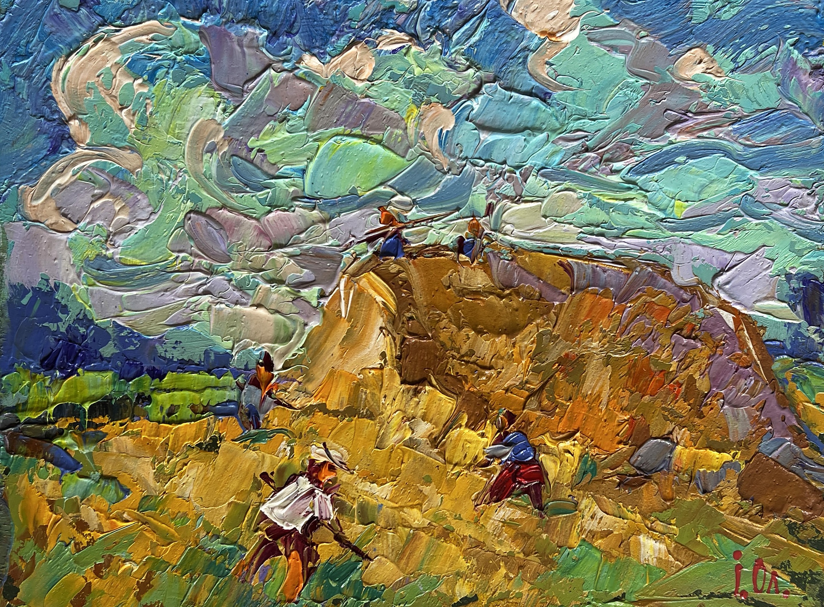 Ivanyuk Oleksiy, Working in the field with hay Ivanyuk Oleksiy, Working in the field with hay