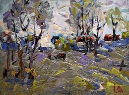 Gemälde, Far from the village, Ivanyuk Oleksiy