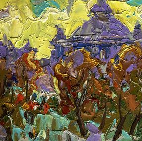 Gemälde, City yellow sunset, Ivanyuk Oleksiy