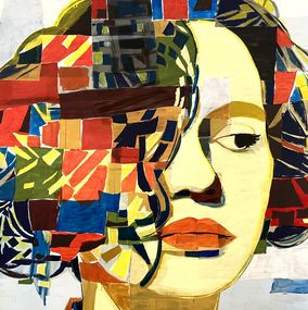 Peinture, Mujer de pelo ondulado, Manuel Perez