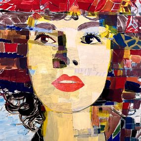 Pintura, Mujer de labios rojos, Manuel Perez