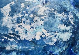 Painting, Abstract Clouds, Monica Tangen