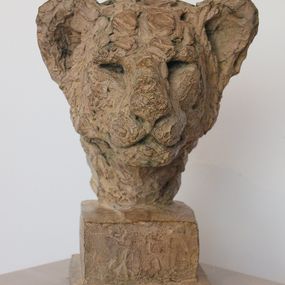 Sculpture, Tête de lionceau 8/8, Isabelle Carabantes