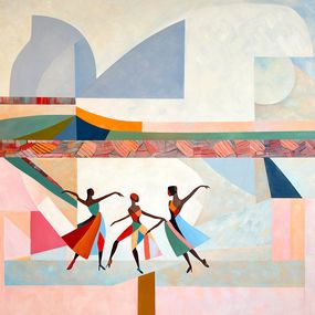 Gemälde, Tapestry of Movement, Barbara Schaumann