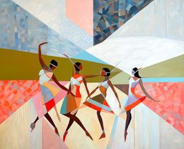 Painting, The dance of Friendship, Barbara Schaumann