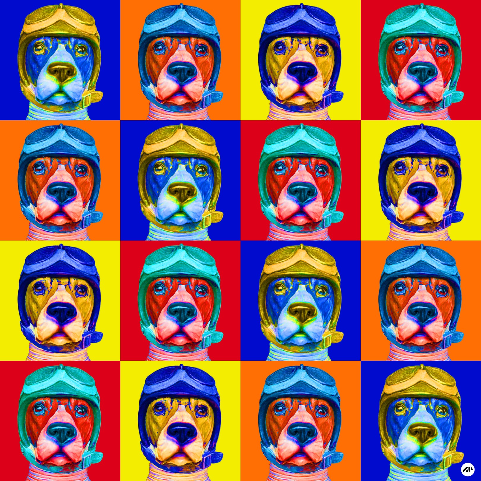 Jean-Marc Ambrosini, Dogs 16 in four colors Jean-Marc Ambrosini, Dogs 16 in four colors