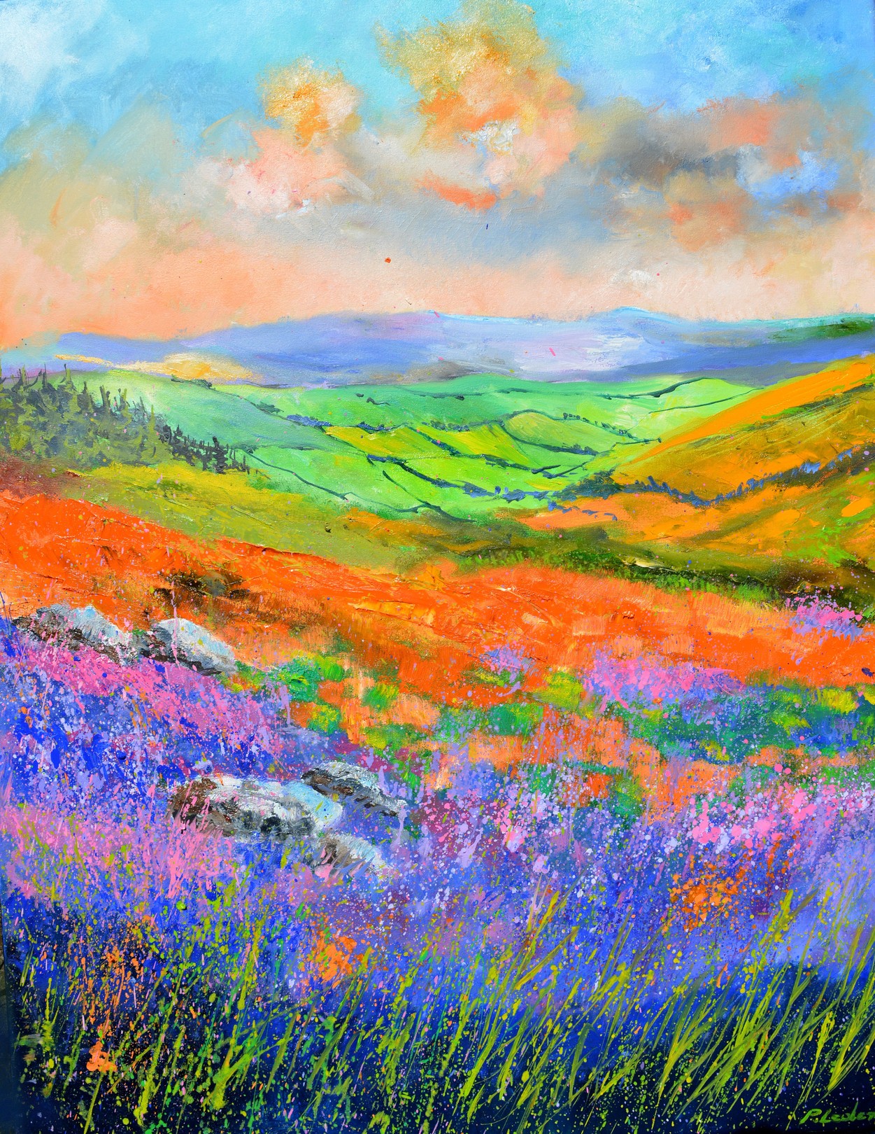 Pol Ledent, Scottish moors in spring Pol Ledent, Scottish moors in spring
