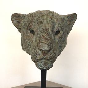 Sculpture, Tête de léopard 1/8, Isabelle Carabantes