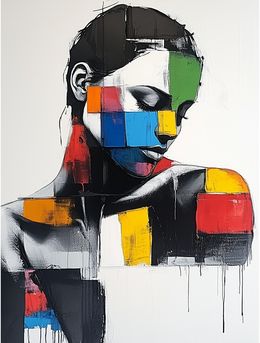 Gemälde, Colorful Contemplation, Valia