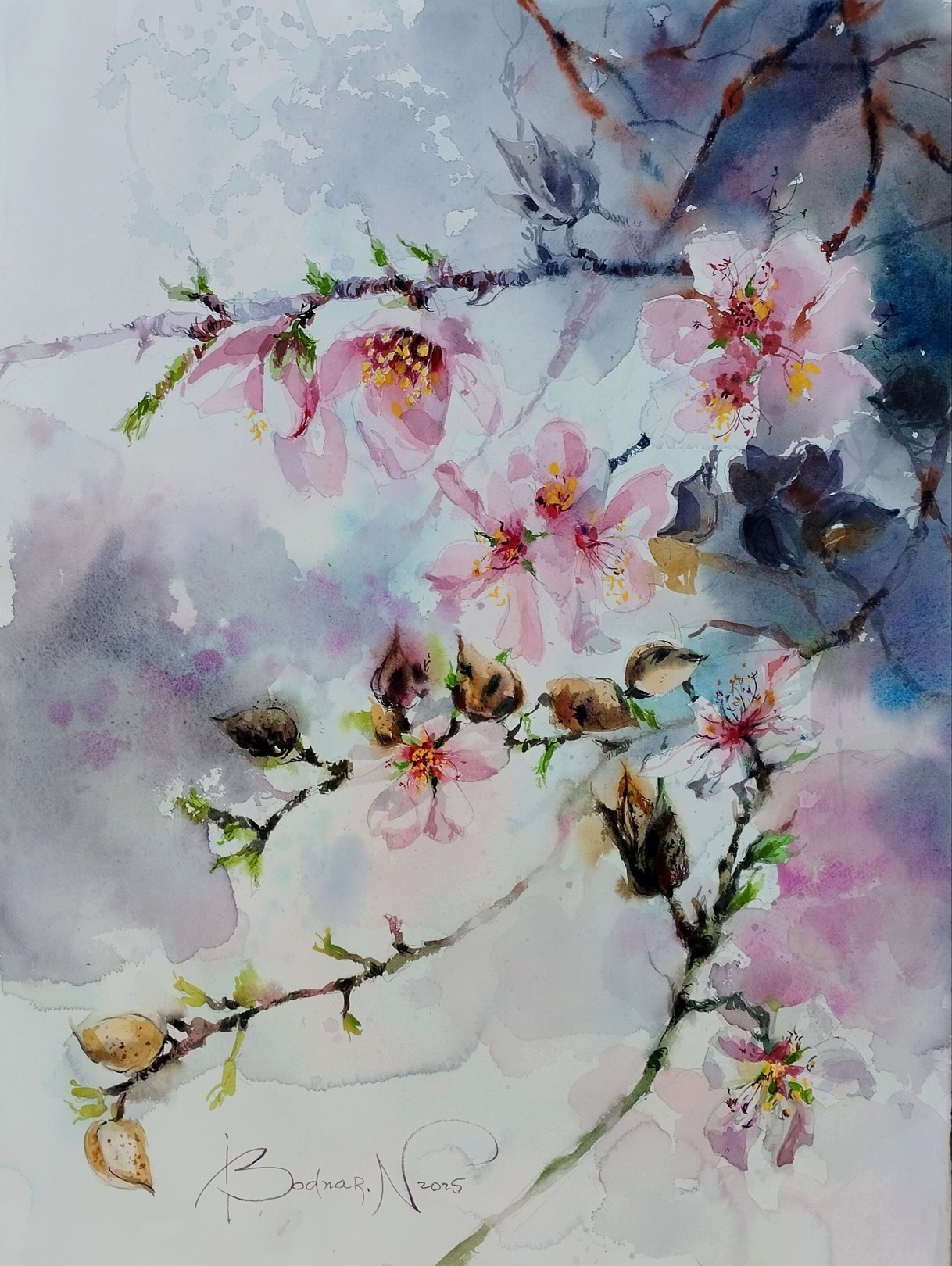 Nadia Bodnar, Éveil du printemps/ Série - 24 bouquets du saison Nadia Bodnar, Éveil du printemps/ Série - 24 bouquets du saison