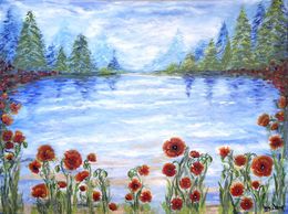Peinture, Dream in Blue and Red, Agata Matczak