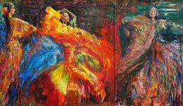 Peinture, The dancers, Gheorghe Lisita