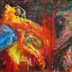 Gemälde, The dancers, Gheorghe Lisita