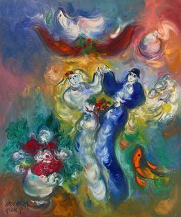 Peinture, Jewish Wedding, Edward Ben Avram