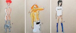 Dessin, Balenciaga Fall, Proenza Schouler and Vetements fall, Triptych, Manuel Santelices