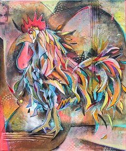Gemälde, Le coq à pattes d'or, Christopher Lecoutre
