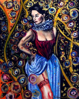 Painting, Carnival Tudor Girl, Ruslana Levandovska