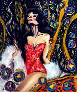 Painting, Shimmering Night, Ruslana Levandovska