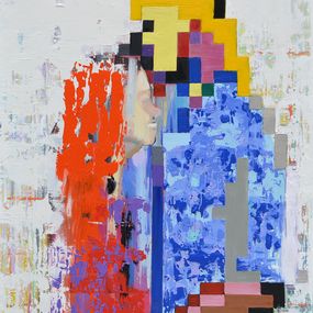 Gemälde, Digital kiss, Borko Petrovic