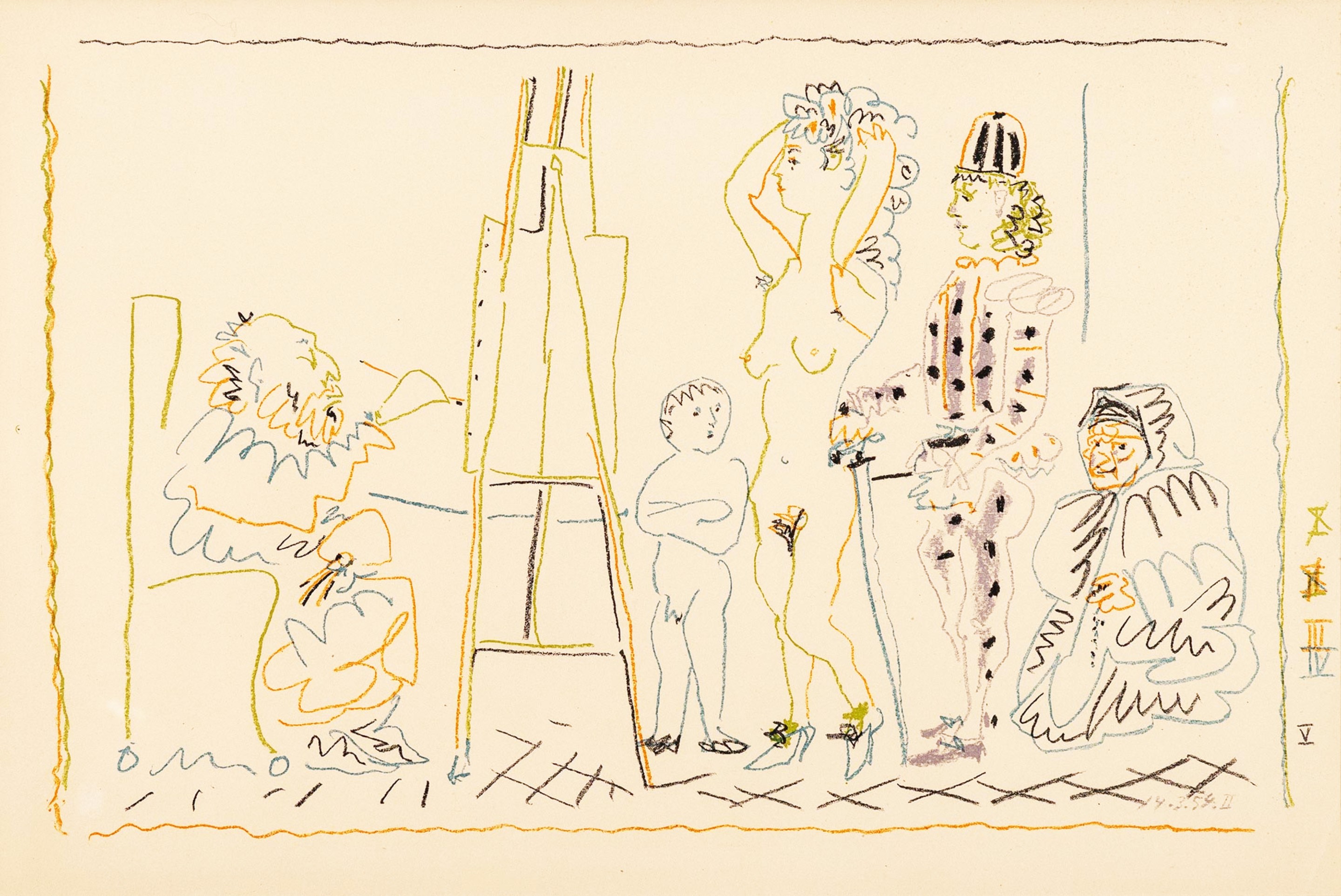 Pablo Picasso, L'atelier du vieux peintre Pablo Picasso, L'atelier du vieux peintre