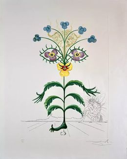 Print, Flora Dalinae Self-Portrait, Salvador Dali