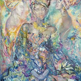 Painting, Black Fairies, Anna Privaloff