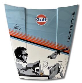 Skulpturen, SMQ with a gun / Capot Porsche 911, Christophe Biancheri