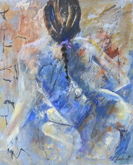 Gemälde, Blue nude, Pol Ledent
