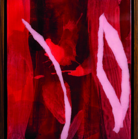Painting, Red leaf, Kitikong Tilokwattanotai