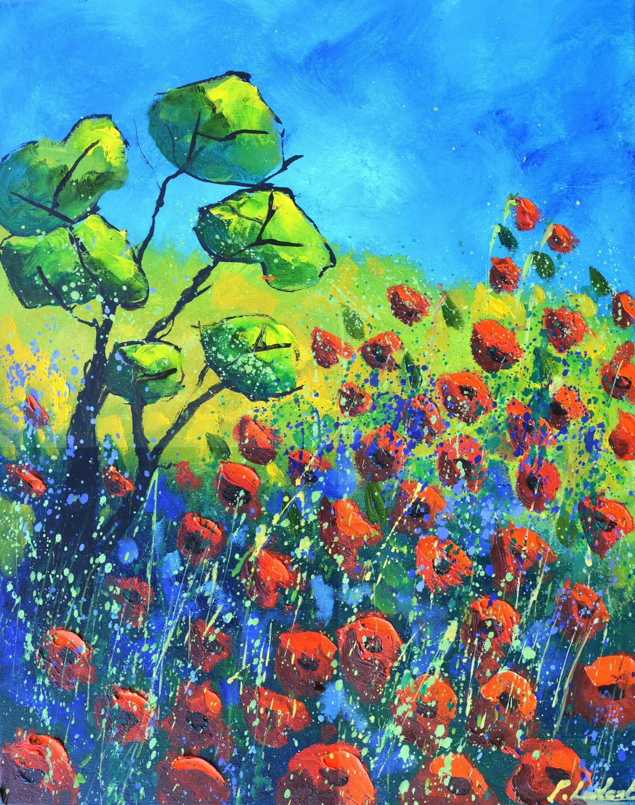 Pol Ledent, Red poppies Pol Ledent, Red poppies